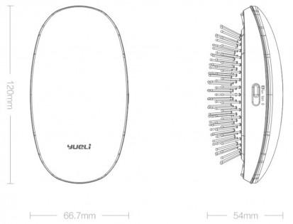 Розчіска Xiaomi Yueli Portable Anion Massage Comb Purple (HIC-206PS) 